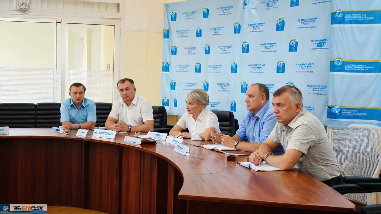 Собрание в правительстве Саратовской области по поводу гибели сотрудников Балаковского водоканала